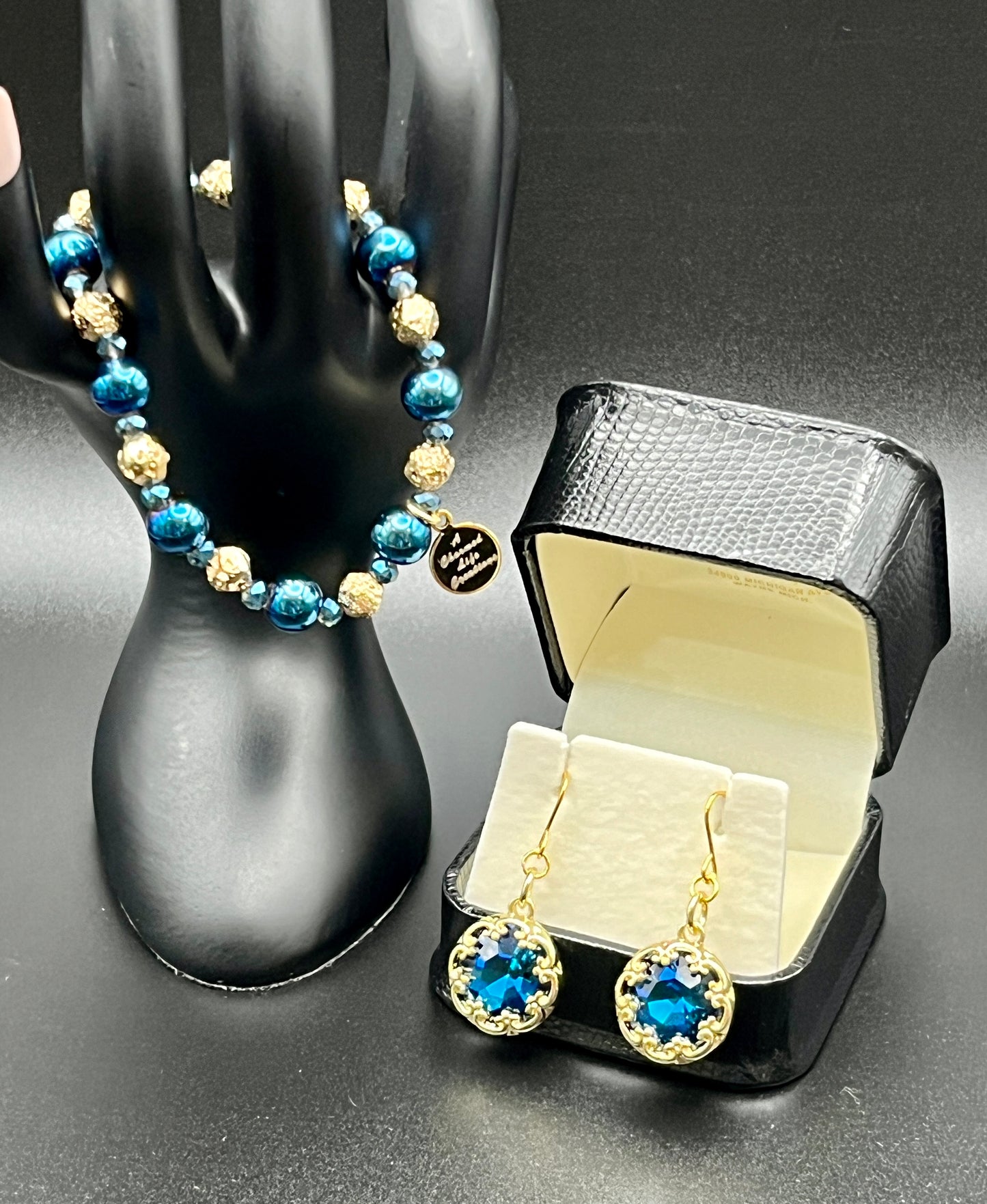 Blue & Gold Glitz & Glamor Set