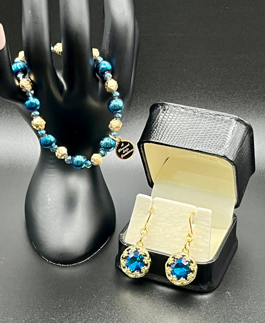 Blue & Gold Glitz & Glamor Set